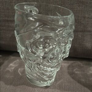 LUMINARC Glass Skull Mug 30.75 oz (Clear) NEW